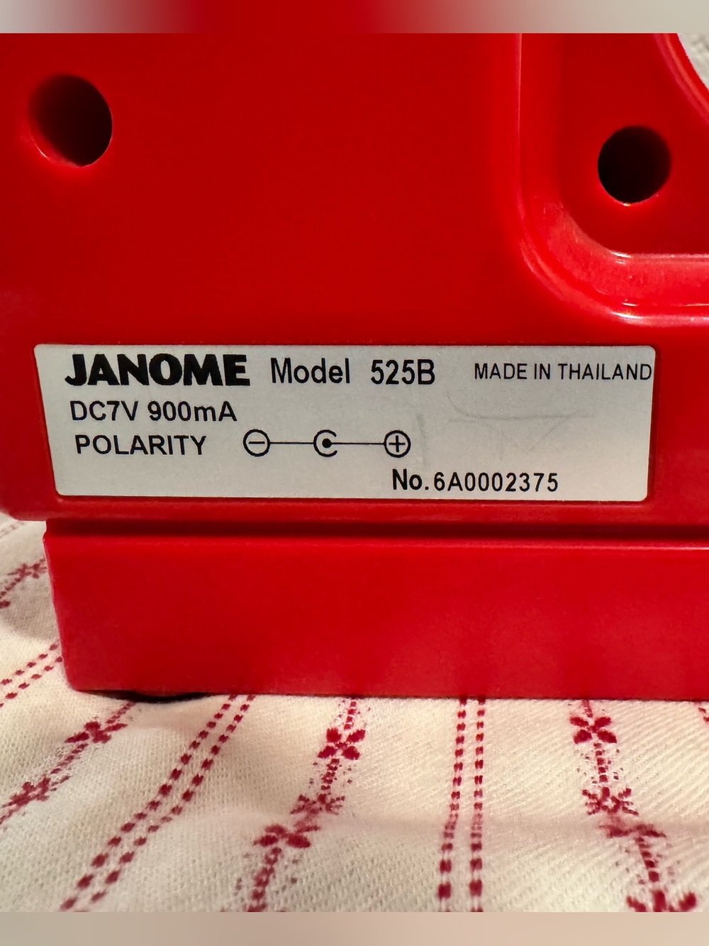 Janome New Home Sewing Machine – Bandana Red, Barely Used, Tons of Extras - Picture 6 of 6